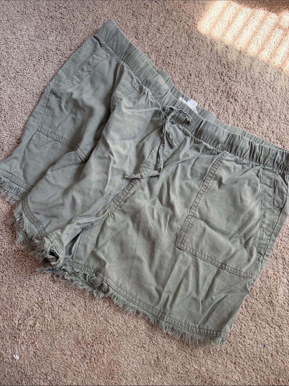 For the Republic women tencell lyocell shorts size Large sage green like new